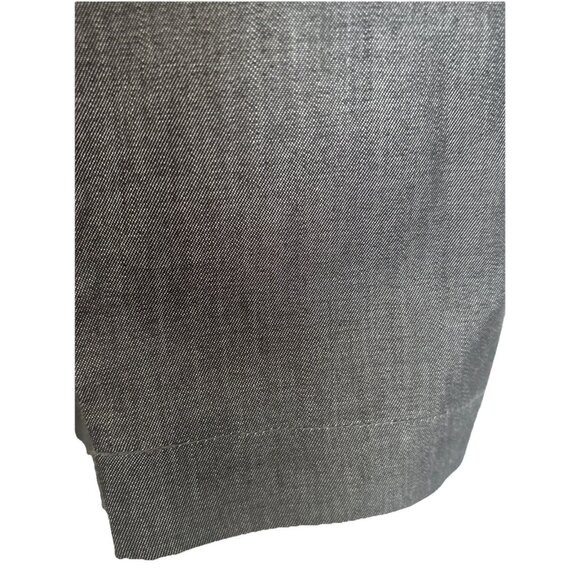 Ming Wang NWT Cotton Black Chambray Double Breasted 3/4 Sleeve Button Blazer “M” - Picture 6 of 9